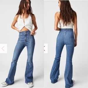 Free People we the free Jayde Flare Stretch Jeans Sz 25